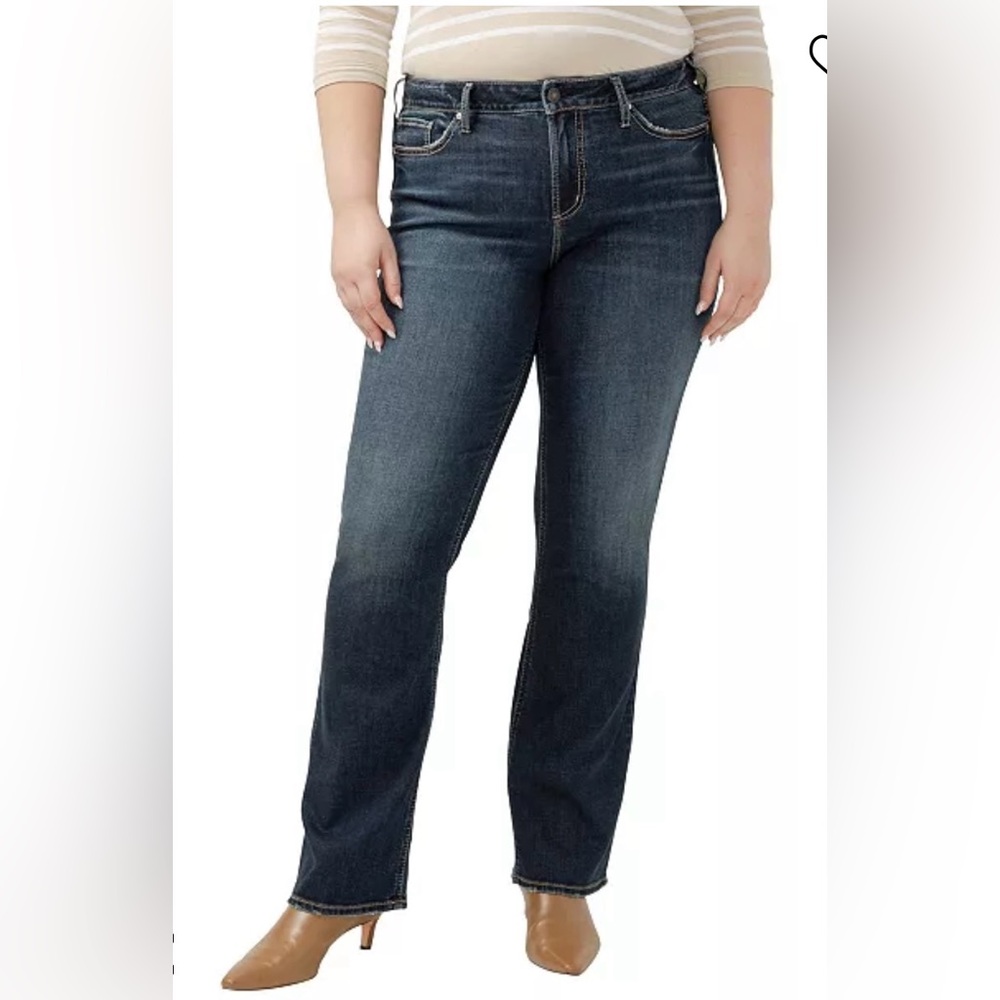 NWT SILVER jeans size 24W Suzi Curvy Fit Midrise Bootcut Blue Jeans 💙💙